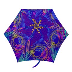 Seamless Vintage Pattern Retro 80s Or 90s Style Abstract Mini Folding Umbrellas by Loisa77