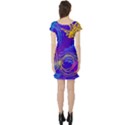 Seamless Vintage Pattern Retro 80s Or 90s Style Abstract Short Sleeve Skater Dress View2