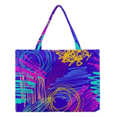 Seamless Vintage Pattern Retro 80s Or 90s Style Abstract Medium Tote Bag by Loisa77