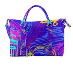 Seamless Vintage Pattern Retro 80s Or 90s Style Abstract Carry-on Travel Shoulder Bag