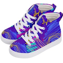 Seamless Vintage Pattern Retro 80s Or 90s Style Abstract Kids  Hi-top Skate Sneakers by Loisa77