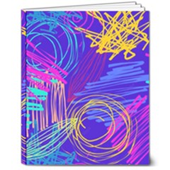 Seamless Vintage Pattern Retro 80s Or 90s Style Abstract 8  X 10  Softcover Notebook by Loisa77