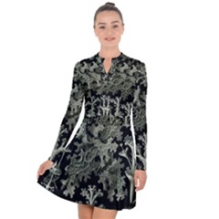 Weave Haeckel Lichenes Photobionten Long Sleeve Panel Dress