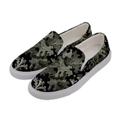 Weave Haeckel Lichenes Photobionten Women s Canvas Slip Ons by Cemarart