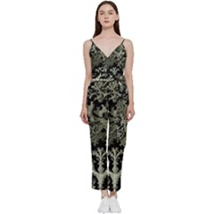 Weave Haeckel Lichenes Photobionten V-neck Camisole Jumpsuit by Cemarart