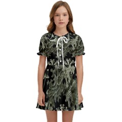 Weave Haeckel Lichenes Photobionten Kids  Sweet Collar Dress