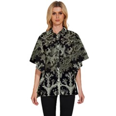 Weave Haeckel Lichenes Photobionten Women s Batwing Button Up Shirt