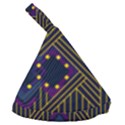 Line Square Pattern Violet Blue Yellow Design Anti Scalding Pot Cap View2