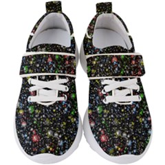 Universe Star Planet Galaxy Kids  Velcro Strap Shoes by Ravend