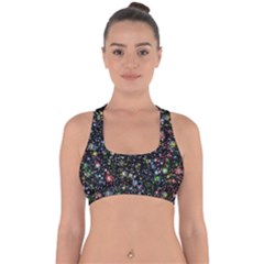 Universe Star Planet Galaxy Cross Back Hipster Bikini Top  by Ravend