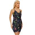 Universe Star Planet Galaxy Wrap Tie Front Dress View3