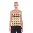 Camel Pattern Design Clothing Spaghetti Strap Top View1