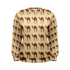 Camel Pattern Design Clothing Women s Sweatshirt