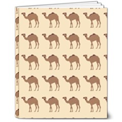 Camel Pattern Design Clothing 8  X 10  Hardcover Notebook by Proyonanggan