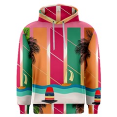 Digital Graphic Clip Art Beach Men s Overhead Hoodie