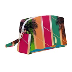 Digital Graphic Clip Art Beach Wristlet Pouch Bag (medium) by Proyonanggan