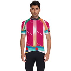 Digital Graphic Clip Art Beach Men s Short Sleeve Cycling Jersey by Proyonanggan