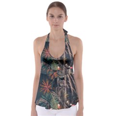 Firework Fireworks Display Lake Tie Back Tankini Top by Proyonanggan