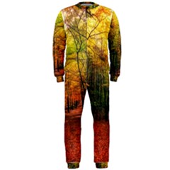 Forest Woods Autumn Nature Onepiece Jumpsuit (men)