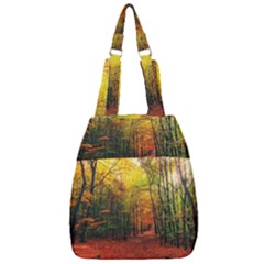 Forest Woods Autumn Nature Center Zip Backpack by Proyonanggan