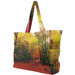 Forest Woods Autumn Nature Simple Shoulder Bag by Proyonanggan