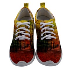 Forest Woods Autumn Nature Women Athletic Shoes by Proyonanggan