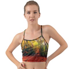 Forest Woods Autumn Nature Mini Tank Bikini Top by Proyonanggan