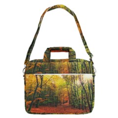 Forest Woods Autumn Nature Macbook Pro 15  Shoulder Laptop Bag by Proyonanggan