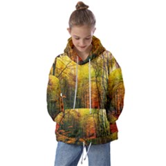 Forest Woods Autumn Nature Kids  Oversized Hoodie