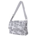 Blackboard Algorithms Black and White Pattern Full Print Messenger Bag (M) View1