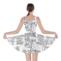 Blackboard Algorithms Black and White Pattern Skater Dress View2