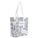 Blackboard Algorithms Black and White Pattern Everyday Shoulder Bag with Pouch Bag View1