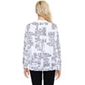 Blackboard Algorithms Black and White Pattern Hidden Pocket Sweatshirt View2