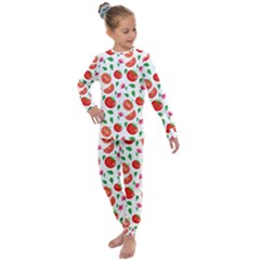 Tomato Pattern 2 Kids  Long Sleeve Set 