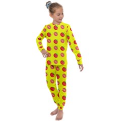 Tomato Pattern 15 Kids  Long Sleeve Set 