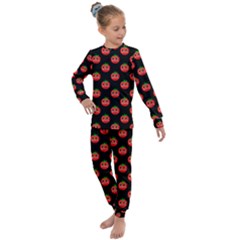 Tomato Pattern 18 Kids  Long Sleeve Set 