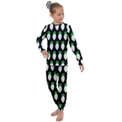 Radish Pattern 12 Kids  Long Sleeve Set 