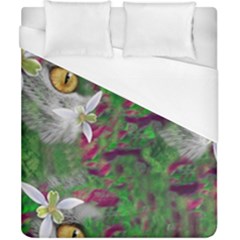 Illustrations Color Cat Flower Abstract Textures Duvet Cover (california King Size)