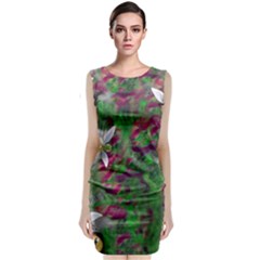 Illustrations Color Cat Flower Abstract Textures Classic Sleeveless Midi Dress