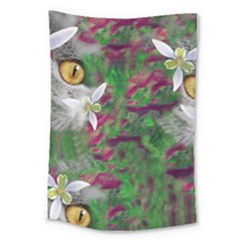 Illustrations Color Cat Flower Abstract Textures Large Tapestry