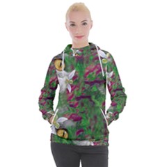 Illustrations Color Cat Flower Abstract Textures Women s Hooded Pullover