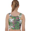 Illustrations Color Cat Flower Abstract Textures Velvet Racer Back Crop Top View2