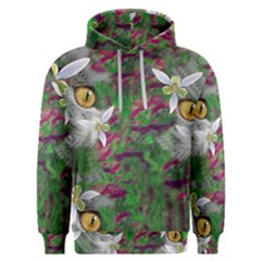 Illustrations Color Cat Flower Abstract Textures Men s Overhead Hoodie