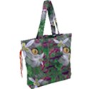 Illustrations Color Cat Flower Abstract Textures Drawstring Tote Bag View2