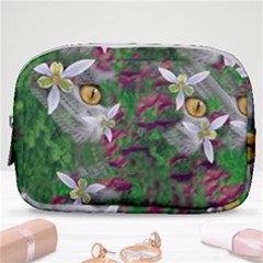 Illustrations Color Cat Flower Abstract Textures Make Up Pouch (small)