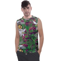 Illustrations Color Cat Flower Abstract Textures Men s Regular Tank Top by anzea