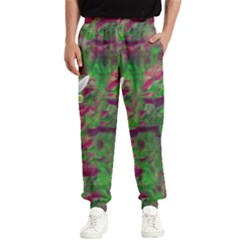 Illustrations Color Cat Flower Abstract Textures Men s Elastic Waist Pants