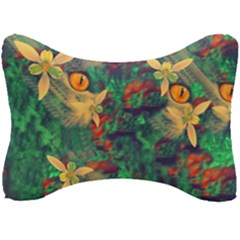 Illustrations Color Cat Flower Abstract Textures Orange Seat Head Rest Cushion