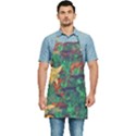 Illustrations Color Cat Flower Abstract Textures Orange Kitchen Apron View1