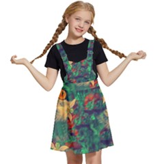 Illustrations Color Cat Flower Abstract Textures Orange Kids  Apron Dress by anzea